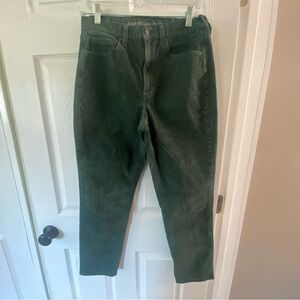 American Eagle Green Corduroy Pants